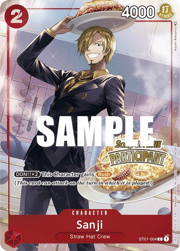 Sanji (Offline Regional 2023) [Participant] [One Piece Promotion Cards] | Fandemonia Ltd
