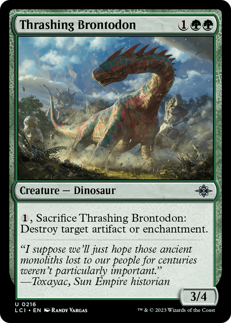 Thrashing Brontodon [The Lost Caverns of Ixalan] | Fandemonia Ltd