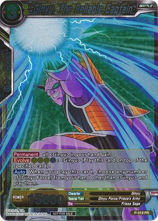 Ginyu, The Reliable Captain (Foil) (P-019) [Promotion Cards] | Fandemonia Ltd