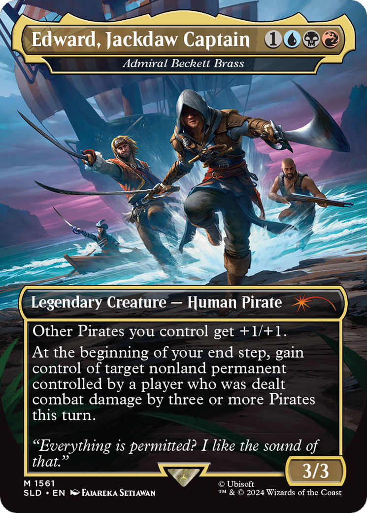 Edward, Jackdaw Captain - Admiral Beckett Brass [Secret Lair Drop Series] | Fandemonia Ltd