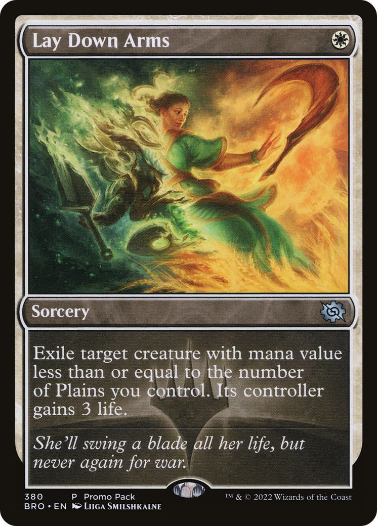 Lay Down Arms (Promo Pack) [The Brothers' War Promos] | Fandemonia Ltd