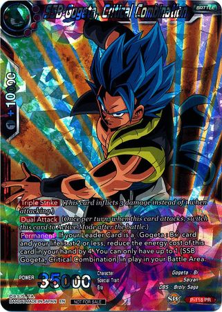 SSB Gogeta, Critical Combination (P-118) [Promotion Cards] | Fandemonia Ltd