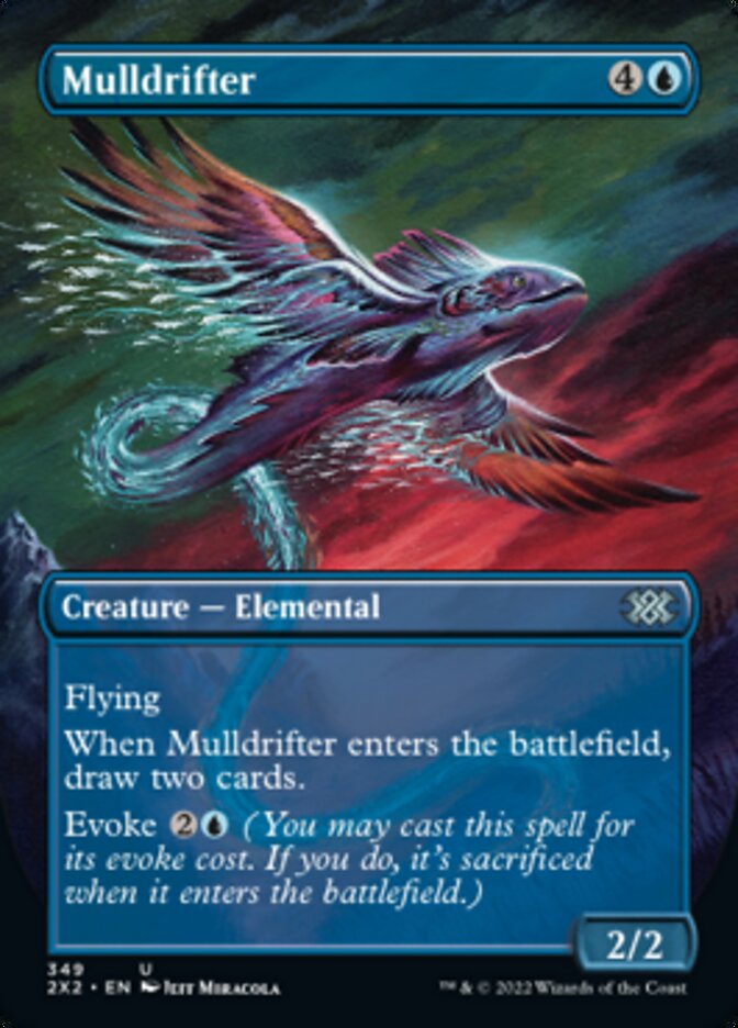 Mulldrifter (Borderless Alternate Art) [Double Masters 2022] | Fandemonia Ltd