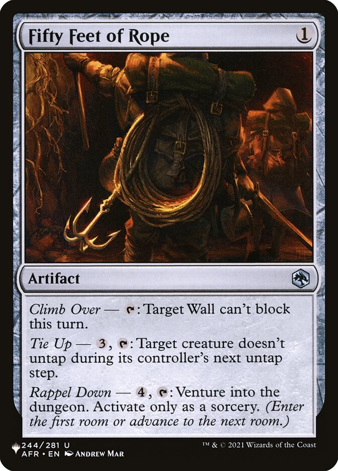 Fifty Feet of Rope [The List] | Fandemonia Ltd