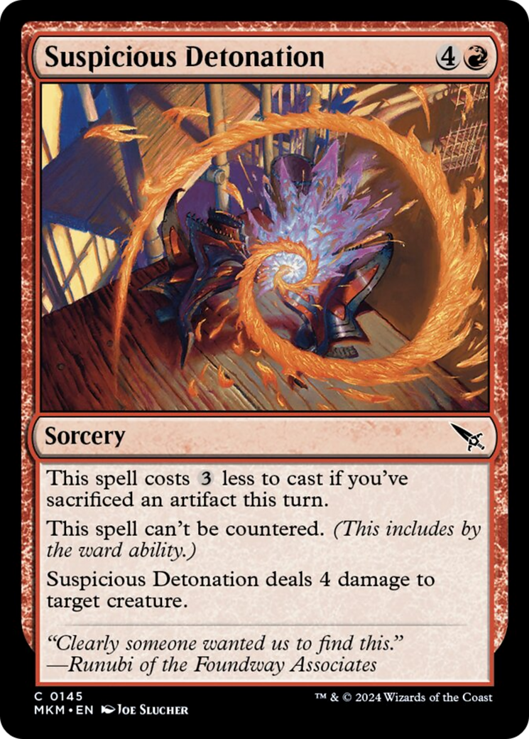 Suspicious Detonation [Murders at Karlov Manor] | Fandemonia Ltd