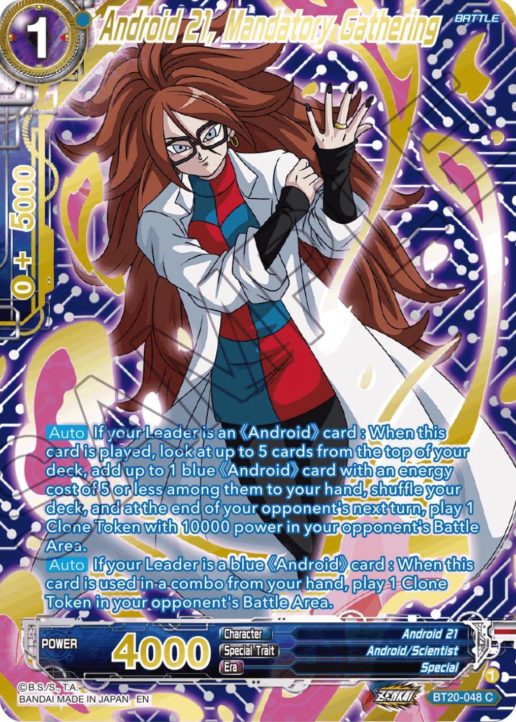 Android 21, Mandatory Gathering (Gold-Stamped) (BT20-048) [Power Absorbed] | Fandemonia Ltd