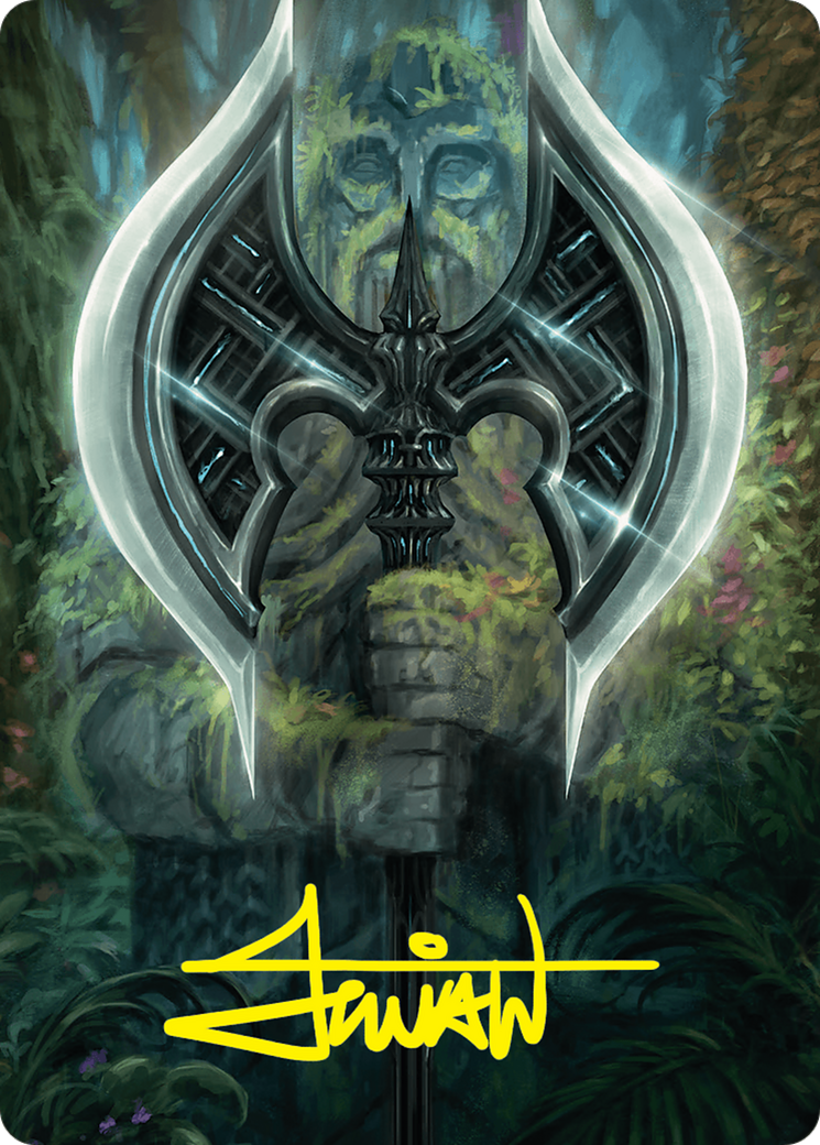 Leyline Axe Art Card (49/54) (Gold-Stamped Signature) [Foundations Art Series] | Fandemonia Ltd