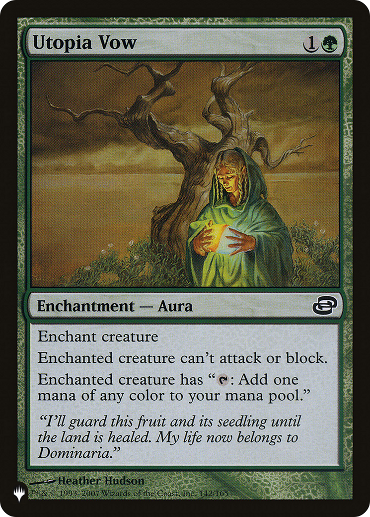 Utopia Vow [The List] | Fandemonia Ltd