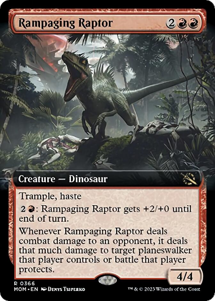 Rampaging Raptor (Extended Art) [March of the Machine] | Fandemonia Ltd
