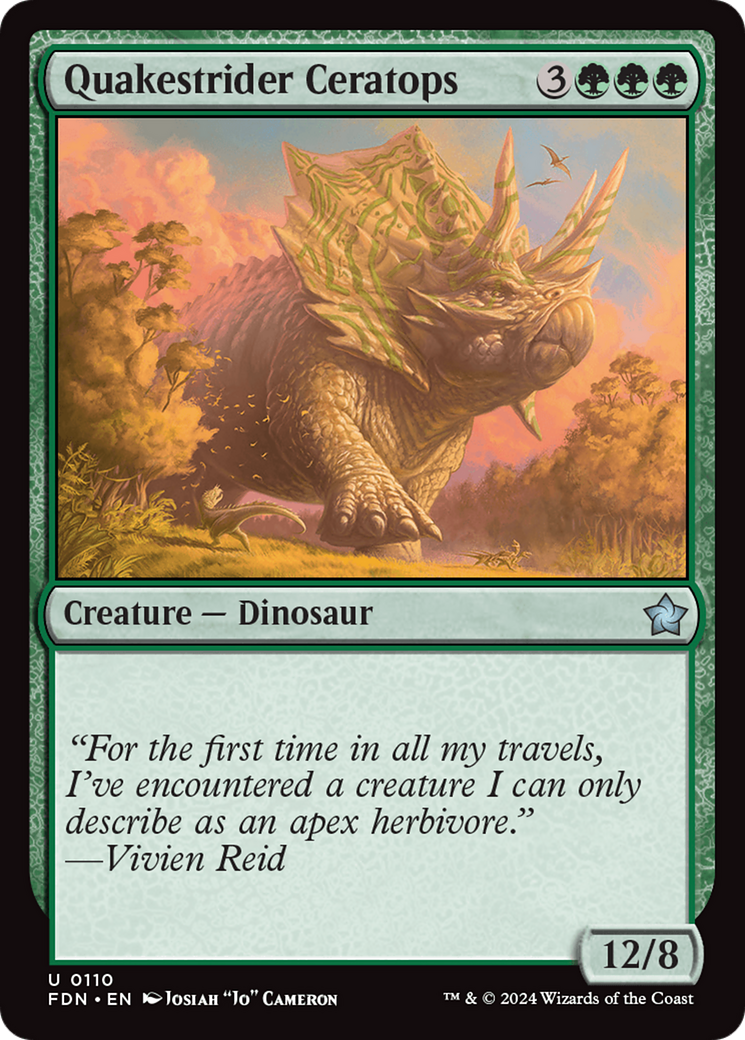 Quakestrider Ceratops [Foundations] | Fandemonia Ltd