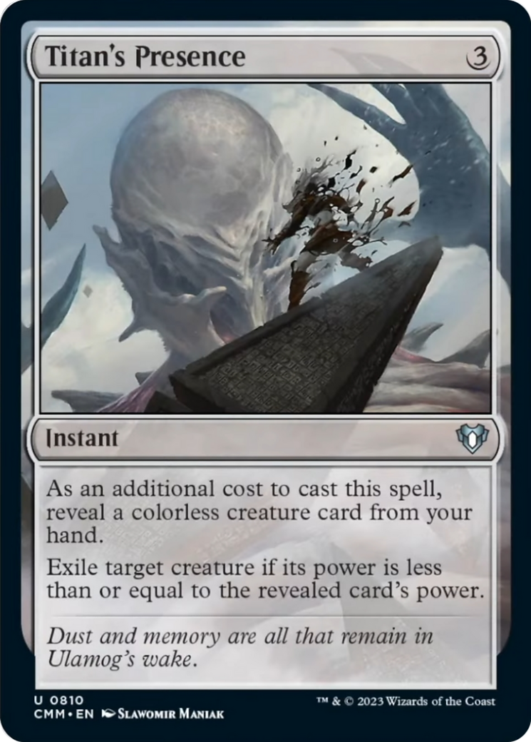 Titan's Presence [Commander Masters] | Fandemonia Ltd