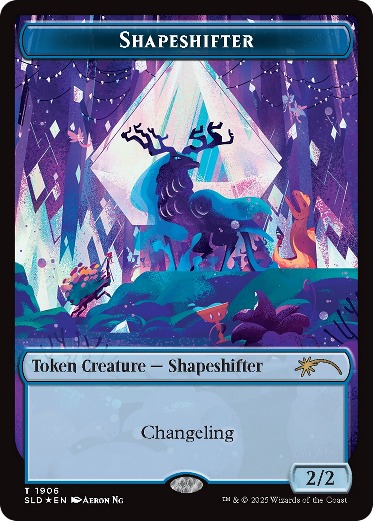 Shapeshifter Token (1906) (Double Rainbow Foil) [Secret Lair Drop Series] | Fandemonia Ltd
