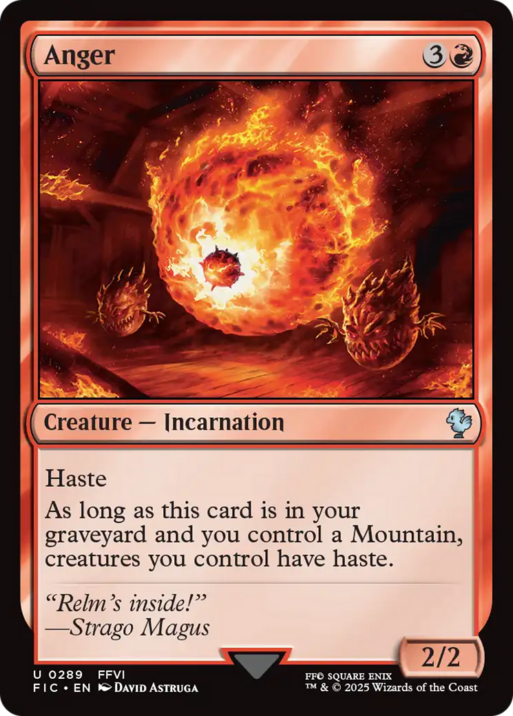 Anger [FINAL FANTASY Commander] | Fandemonia Ltd