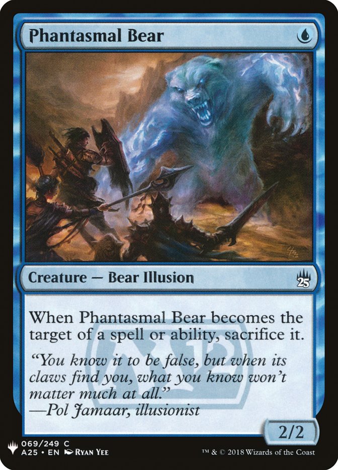 Phantasmal Bear [Mystery Booster] | Fandemonia Ltd