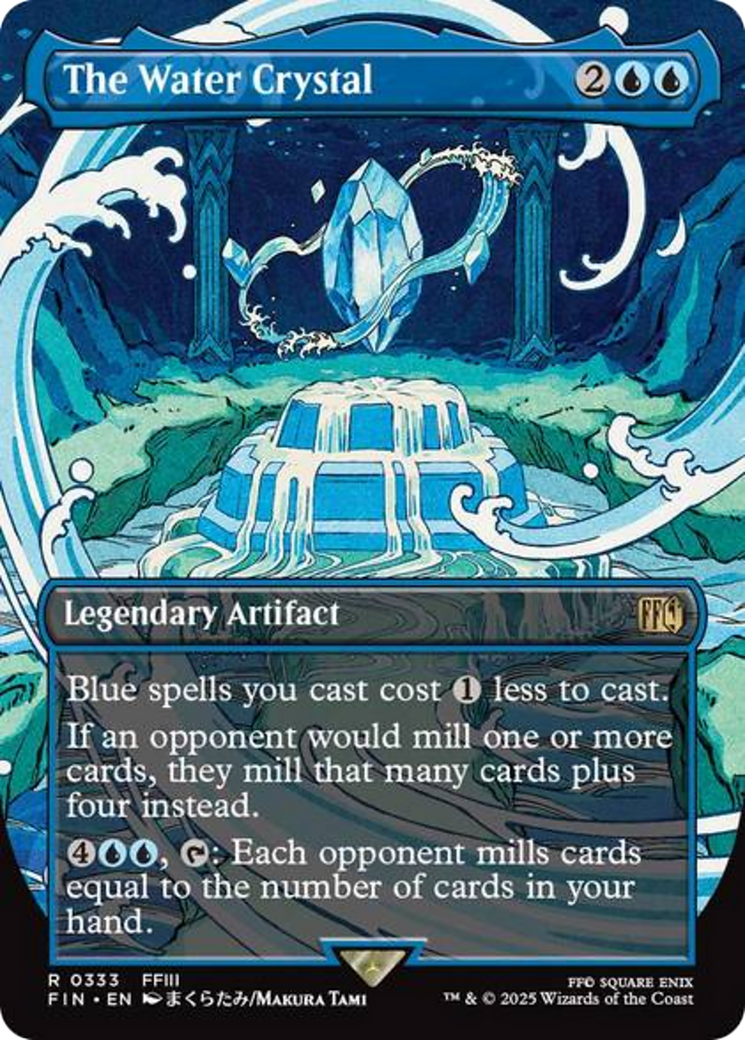 The Water Crystal (Borderless) [FINAL FANTASY] | Fandemonia Ltd