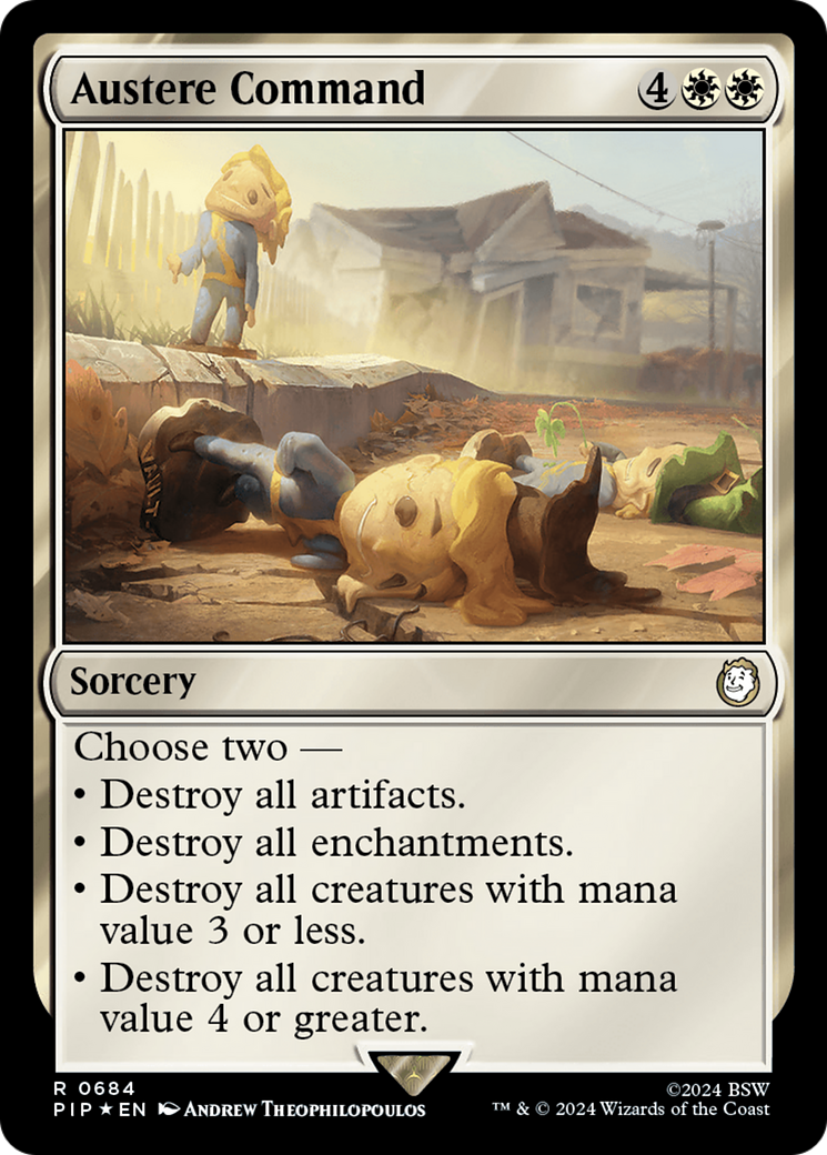 Austere Command (Surge Foil) [Fallout] | Fandemonia Ltd