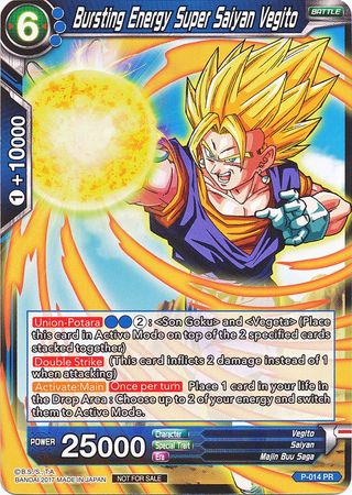 Bursting Energy Super Saiyan Vegito (Foil) (P-014) [Promotion Cards] | Fandemonia Ltd