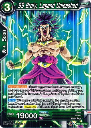 SS Broly, Legend Unleashed (BT7-069) [Assault of the Saiyans] | Fandemonia Ltd