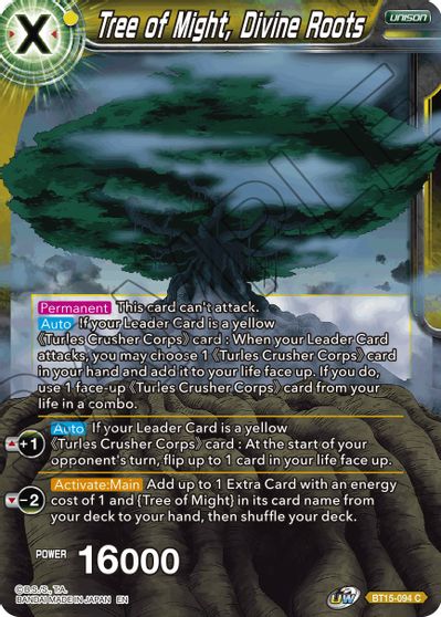 Tree of Might, Divine Roots (BT15-094) [Saiyan Showdown] | Fandemonia Ltd