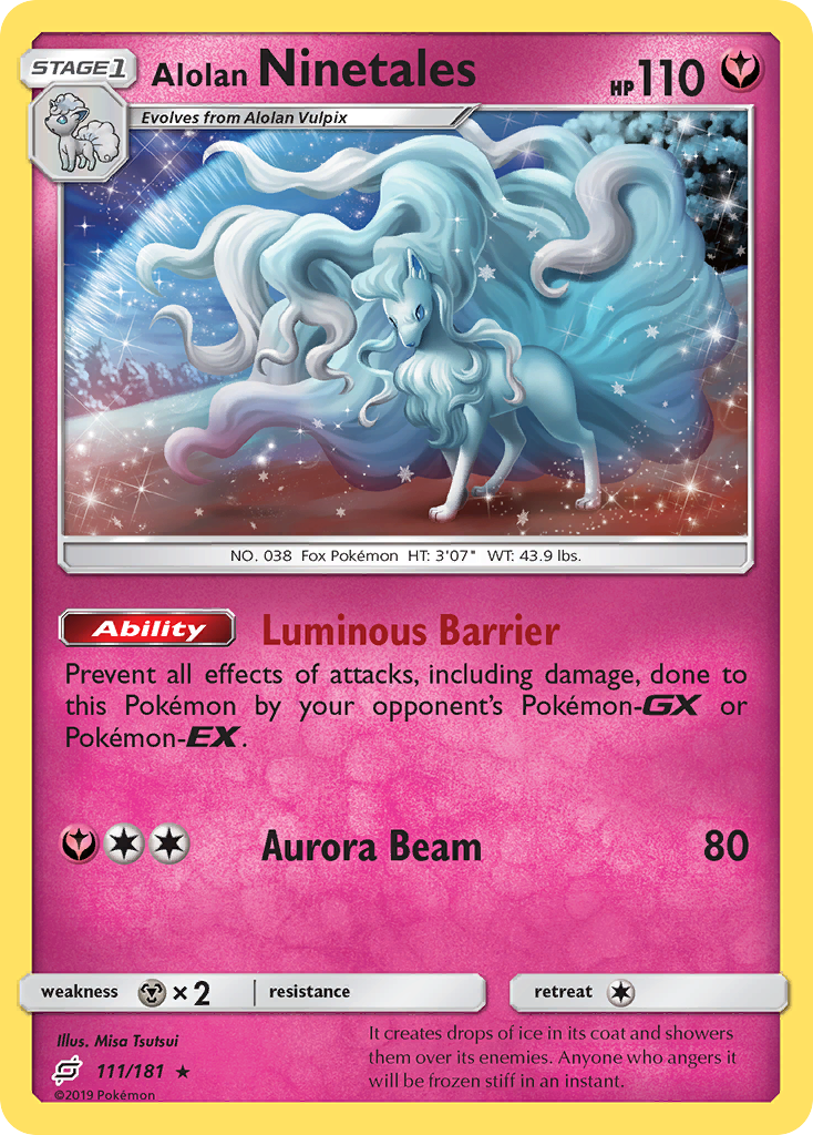 Alolan Ninetales (111/181) [Sun & Moon: Team Up] | Fandemonia Ltd