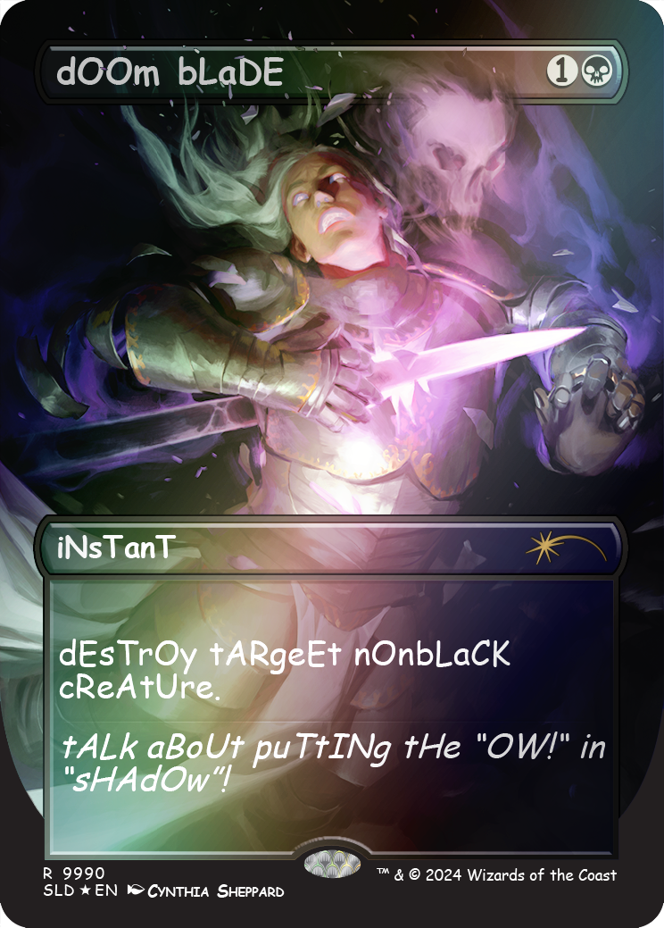 dOOm bLaDE (Rainbow Foil) [Secret Lair Drop Series] | Fandemonia Ltd