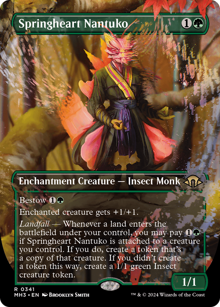 Springheart Nantuko (Borderless) [Modern Horizons 3] | Fandemonia Ltd