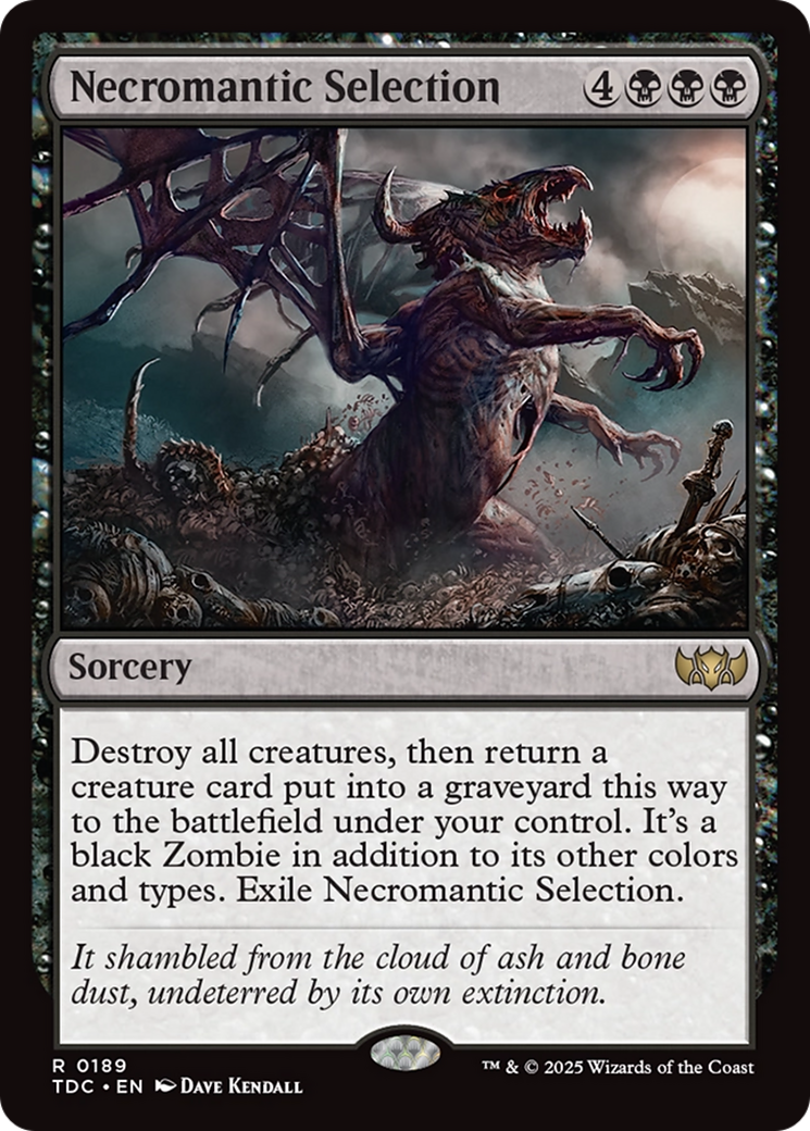 Necromantic Selection [Tarkir: Dragonstorm Commander] | Fandemonia Ltd