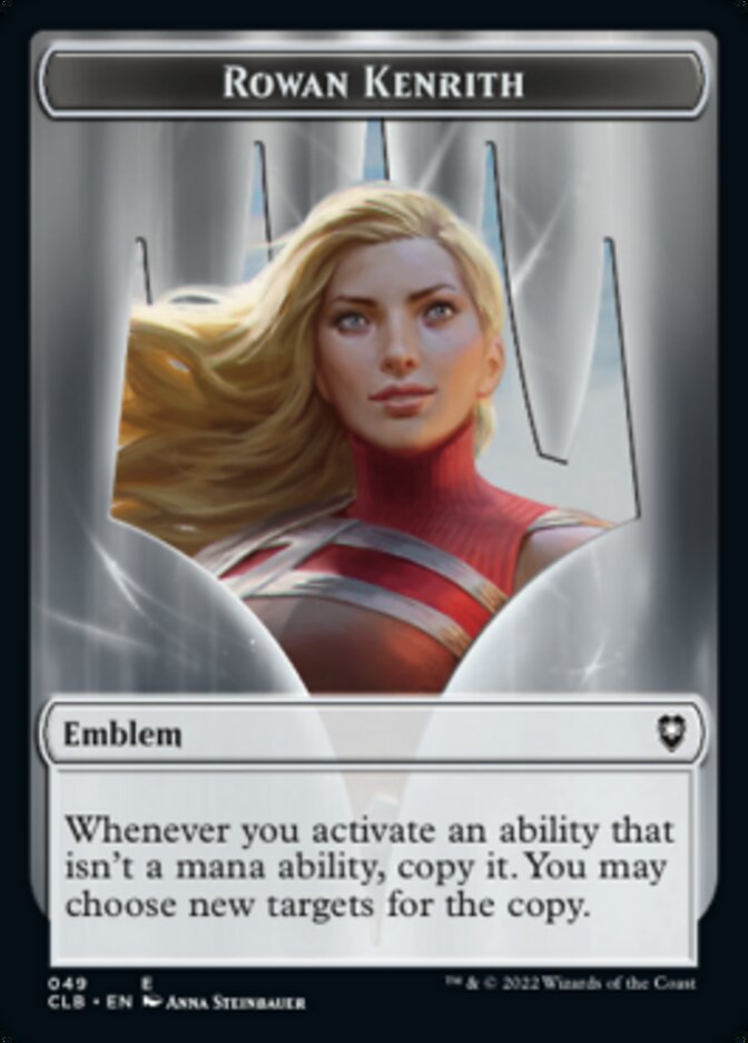 Rowan Kenrith Emblem // Copy Double-Sided Token [Commander Legends: Battle for Baldur's Gate Tokens] | Fandemonia Ltd