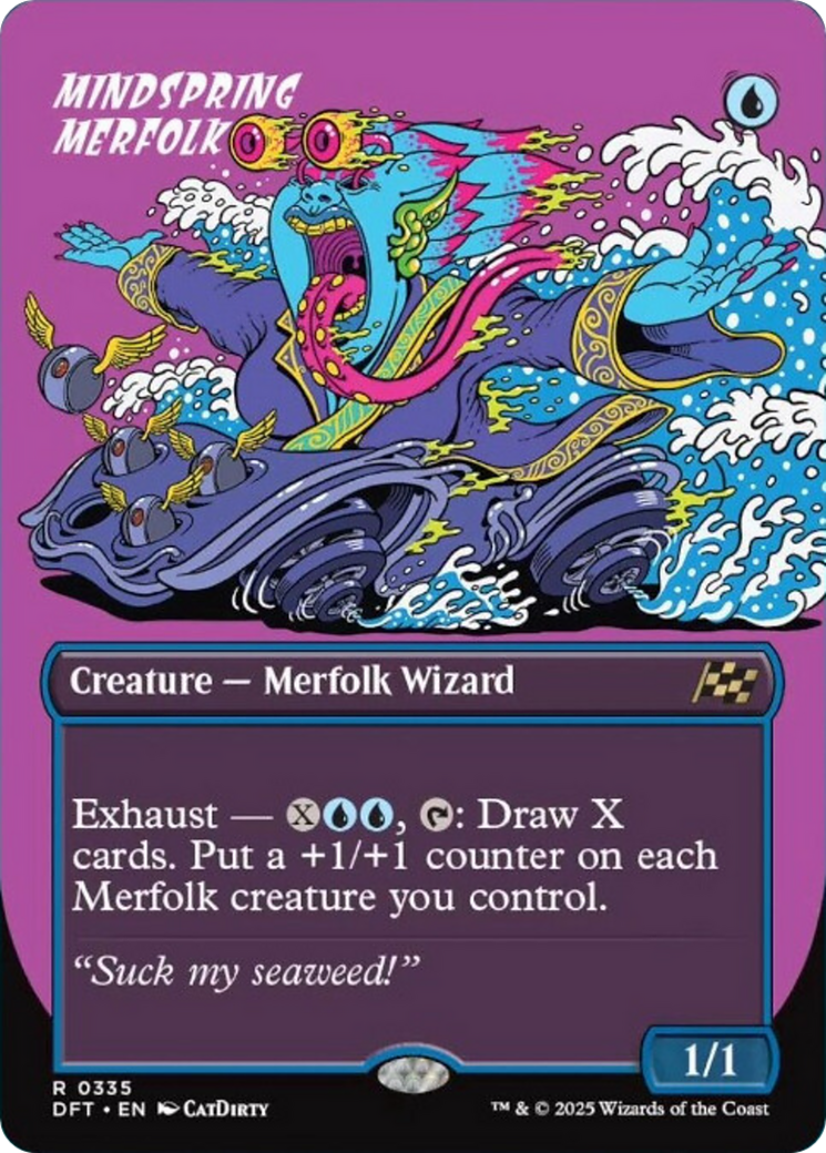 Mindspring Merfolk (Borderless) [Aetherdrift] | Fandemonia Ltd