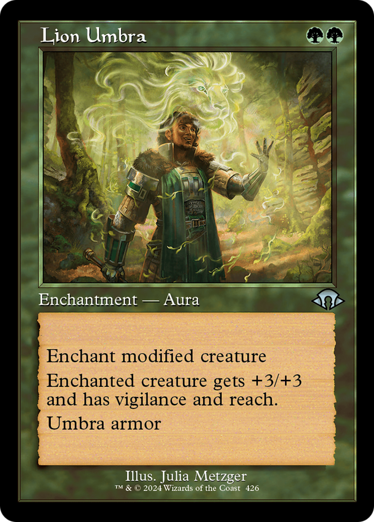 Lion Umbra (Retro Frame) [Modern Horizons 3] | Fandemonia Ltd