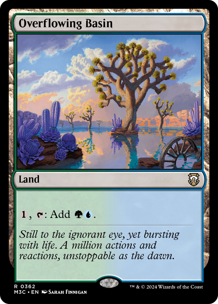 Overflowing Basin (Ripple Foil) [Modern Horizons 3 Commander] | Fandemonia Ltd