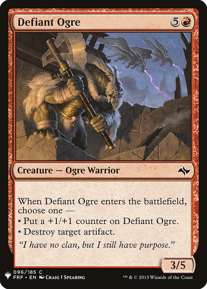 Defiant Ogre [Mystery Booster] | Fandemonia Ltd
