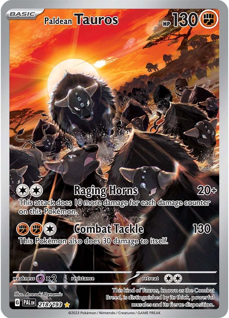Paldean Tauros (218/193) [Scarlet & Violet: Paldea Evolved] | Fandemonia Ltd