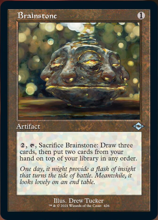 Brainstone (Retro Foil Etched) [Modern Horizons 2] | Fandemonia Ltd