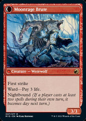 Brutal Cathar // Moonrage Brute [Innistrad: Midnight Hunt] | Fandemonia Ltd