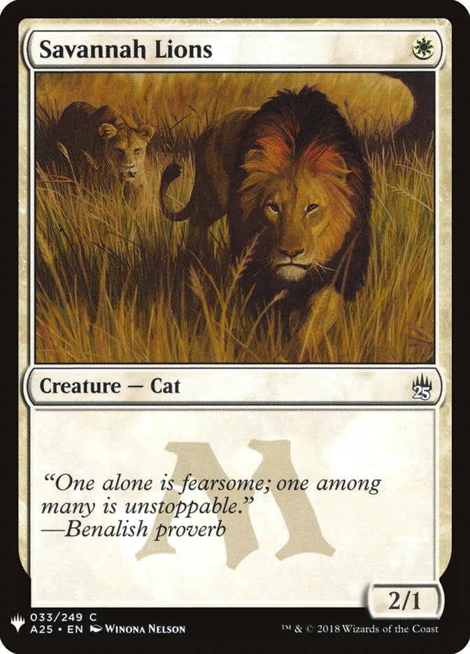 Savannah Lions [Mystery Booster] | Fandemonia Ltd