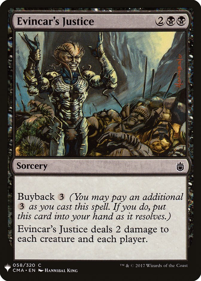 Evincar's Justice [Mystery Booster] | Fandemonia Ltd
