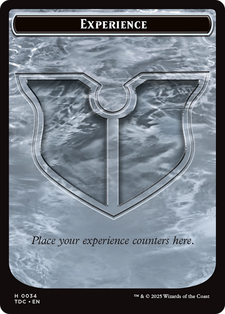 Experience // Treasure Double-Sided Token [Tarkir: Dragonstorm Commander Tokens] | Fandemonia Ltd