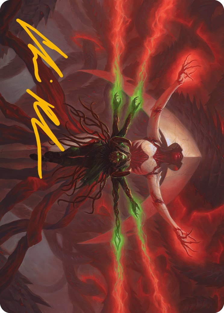 All Will Be One Art Card (Gold-Stamped Signature) [Phyrexia: All Will Be One Art Series] | Fandemonia Ltd