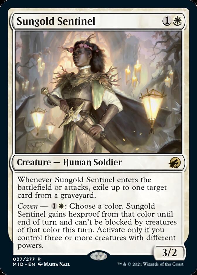 Sungold Sentinel [Innistrad: Midnight Hunt] | Fandemonia Ltd