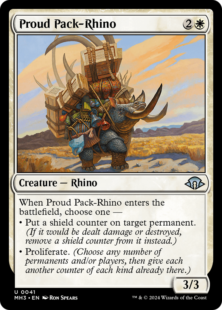 Proud Pack-Rhino [Modern Horizons 3] | Fandemonia Ltd