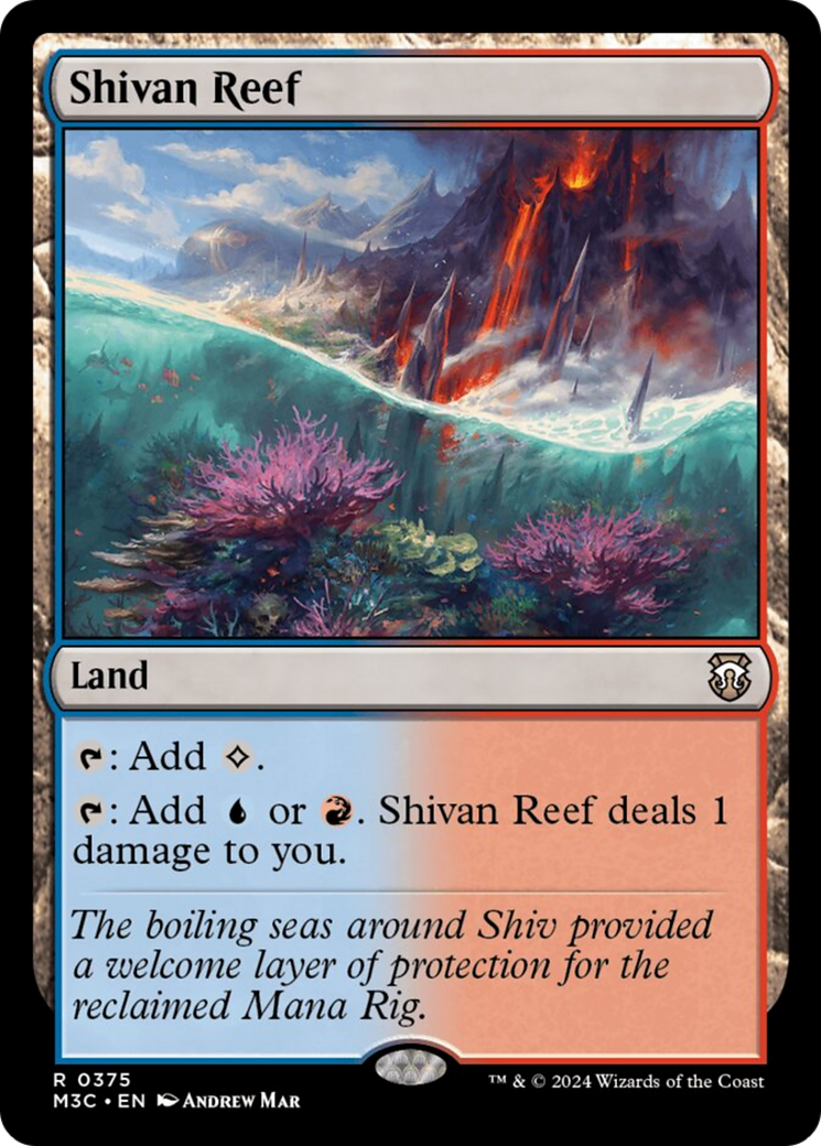Shivan Reef (Ripple Foil) [Modern Horizons 3 Commander] | Fandemonia Ltd