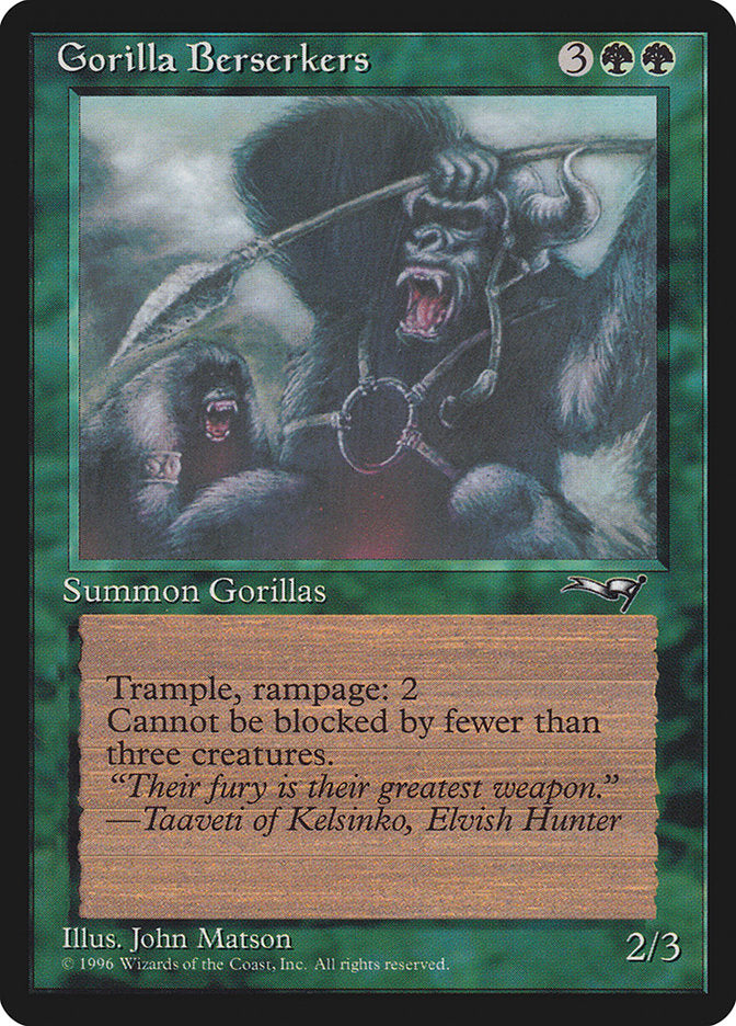 Gorilla Berserkers (Mouths Open) [Alliances] | Fandemonia Ltd