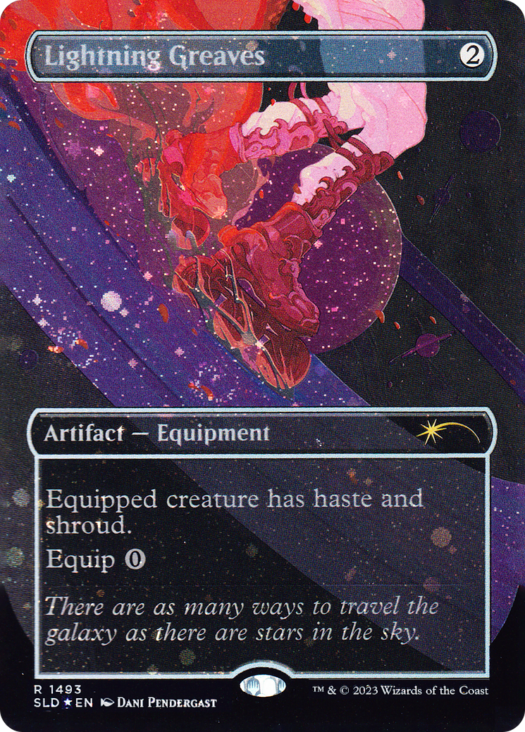 Lightning Greaves (1493) (Galaxy Foil) [Secret Lair Drop Series] | Fandemonia Ltd