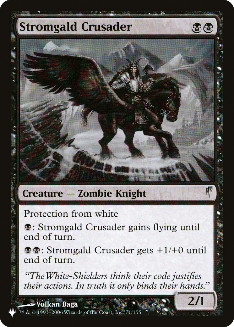Stromgald Crusader [The List] | Fandemonia Ltd