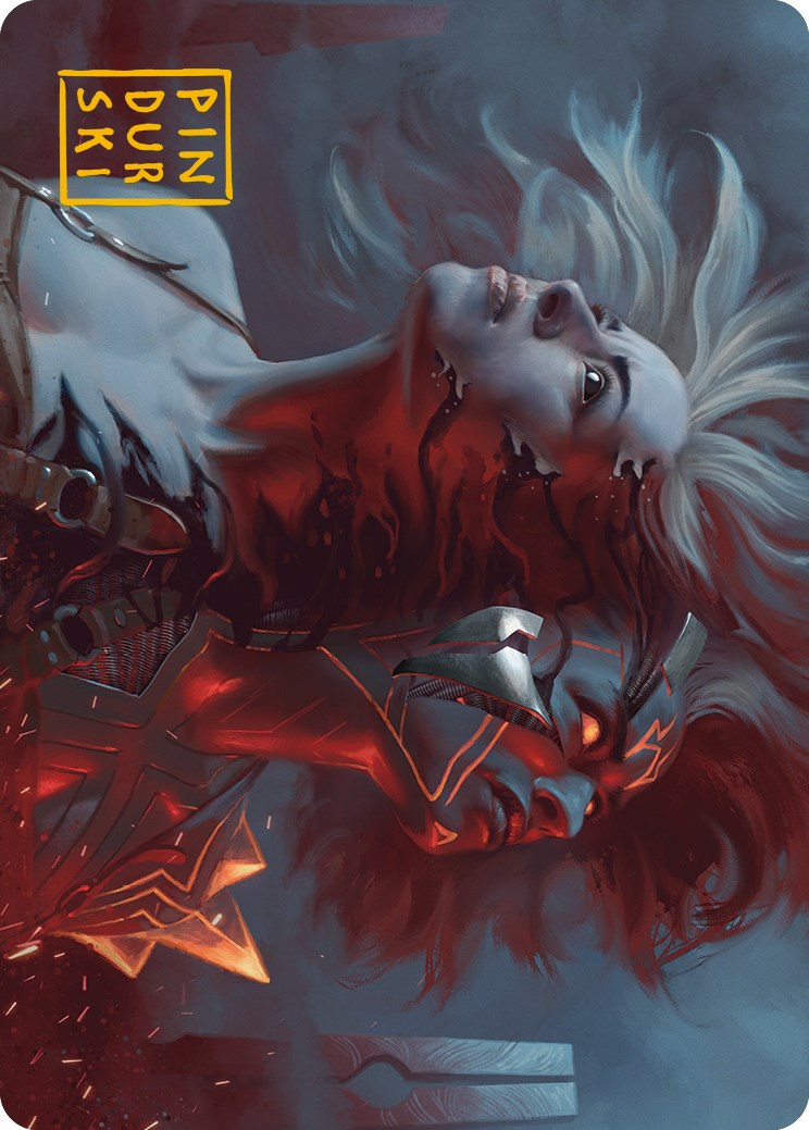 Thrill of Possibility Art Card (Gold-Stamped Signature) [Phyrexia: All Will Be One Art Series] | Fandemonia Ltd