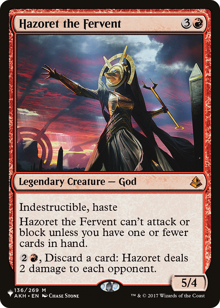 Hazoret the Fervent [The List] | Fandemonia Ltd