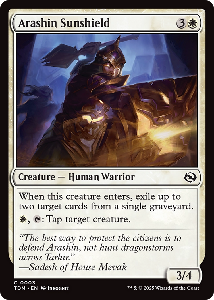 Arashin Sunshield [Tarkir: Dragonstorm] | Fandemonia Ltd