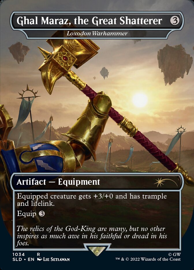 Ghal Maraz, the Great Shatterer - Loxodon Warhammer (Borderless) [Secret Lair Drop Series] | Fandemonia Ltd