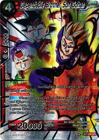 Dependable Brother Son Gohan (SPR) (BT7-006) [Assault of the Saiyans] | Fandemonia Ltd